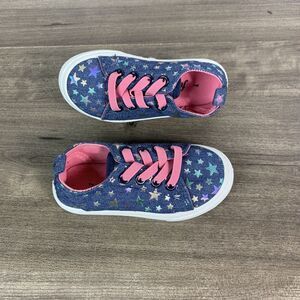 Fabkids Slip On Shoes Girls Size 7 Casual Comfort Star Print Fab Kids